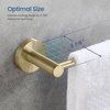 Kibi Circular Bathroom 18" Towel Bar - Brush Gold KBA1407BG